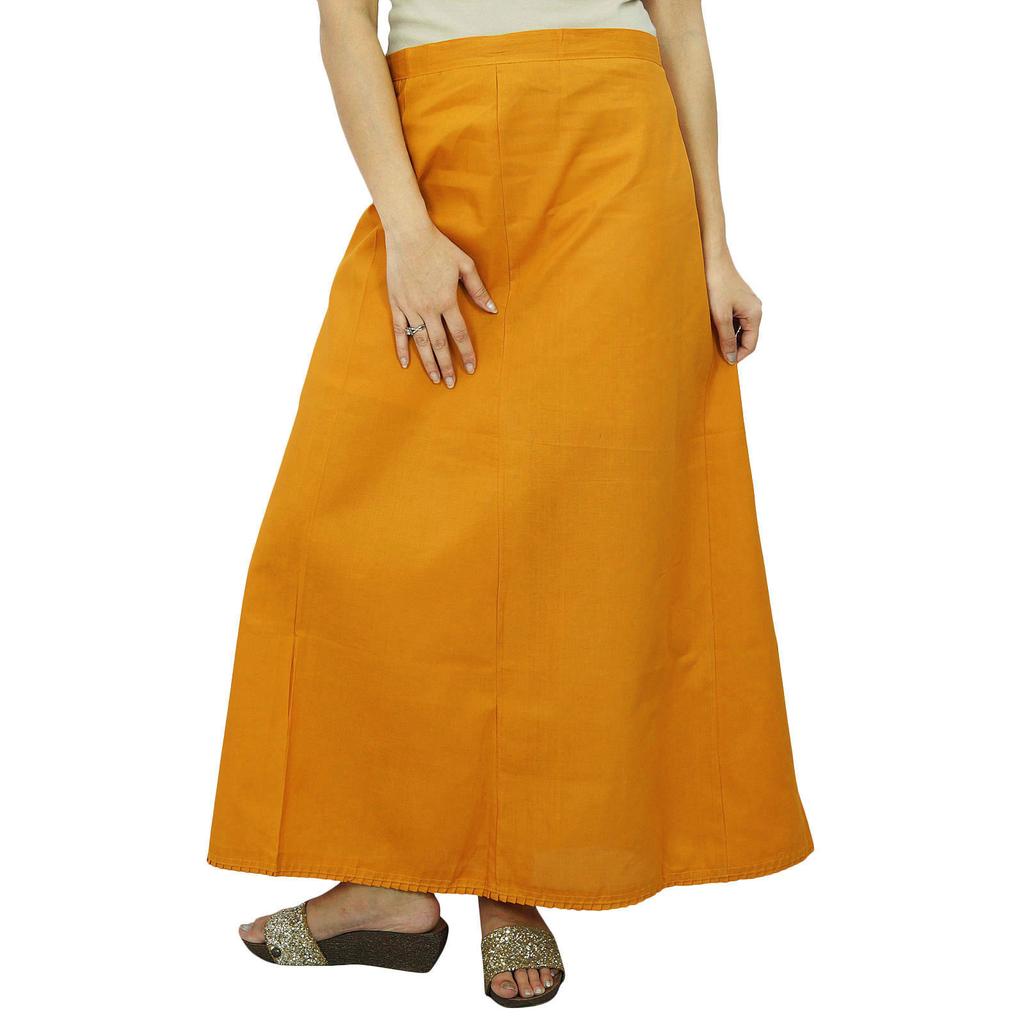 Inskirt Lining For Sari Ethnic Indian Ready-made Solid Cotton Petticoat