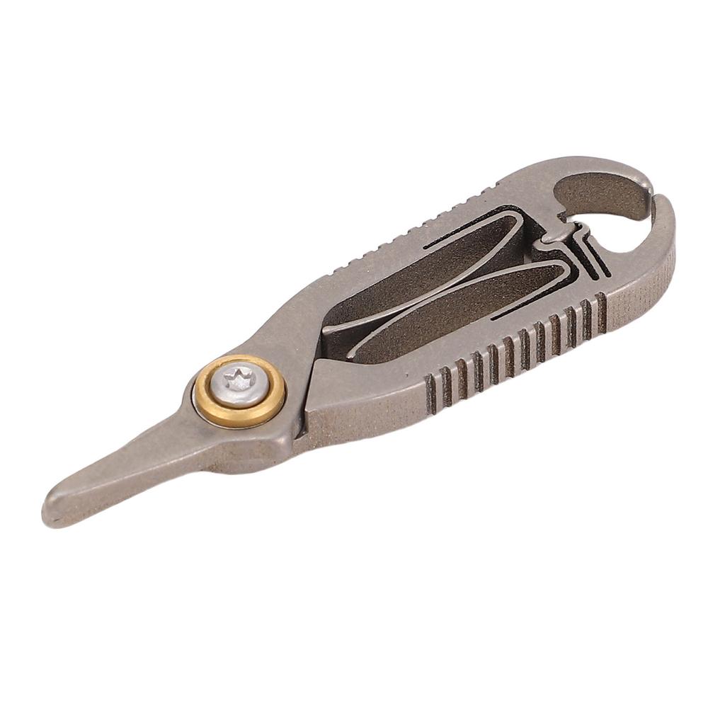 Nasenhaarschere Ti-Legierung Runde Spitze Nasenhaarschneideschere für Augenbrauen Bart