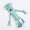 Dog Rope Chew Toy Straw Head Braided Knot Doll Squeaker Sound Toy Molar Dog Toy Pet Training Pet Interactive Toy Pet Supplies