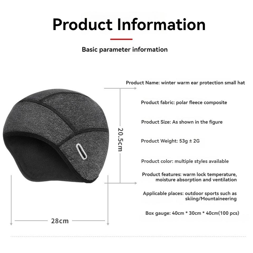 Gtubike Winter Fleece Caps Windproof Cycling Cap Thermal Skull Cap Helmet Liner Running Skiing Motocycle Riding Mtb Bike Hat