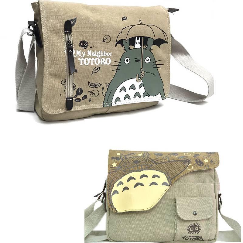 Mein Nachbar Totoro Anime Cartoon Leinwand Schultasche