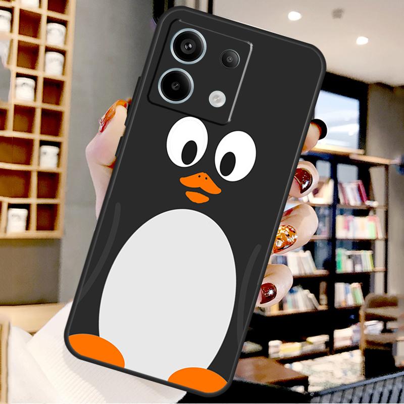 Cartoon Penguin For Xiaomi Redmi Note 14 Pro 12 11 9 10 13 15 Pro Plus Case For Redmi 15 10C 12C 13C 14C 15C