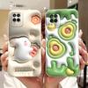 For Samsung Galaxy A22 4G 5G Phone Cases Cover Flower Rabbit Panda Avocado Soft Silicone Protective Bumper Samsung A225F A226B