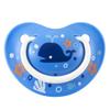 Pigeon Baby Pacifier Fun Friends 6–18 Months – Whale Design with Case, Soft Silicone, Blue (Size L)