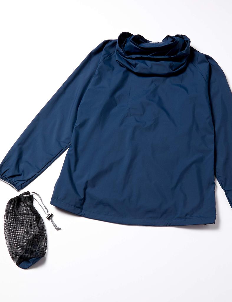 Mizuno Basic Trail with Storage Size Dress M Women's Jacket, Water-Repellent, Pouch, 14, Navy, (A2ME8207)