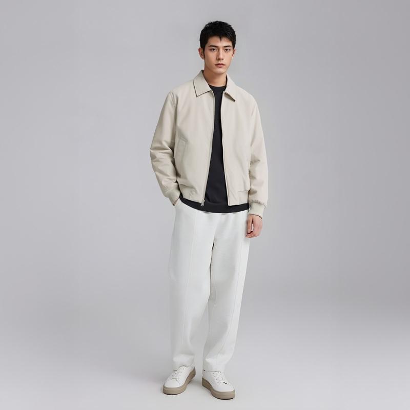 ZARA Puffer Jackets Men's Lapel Moderate Puffer Jacket 03918621-35