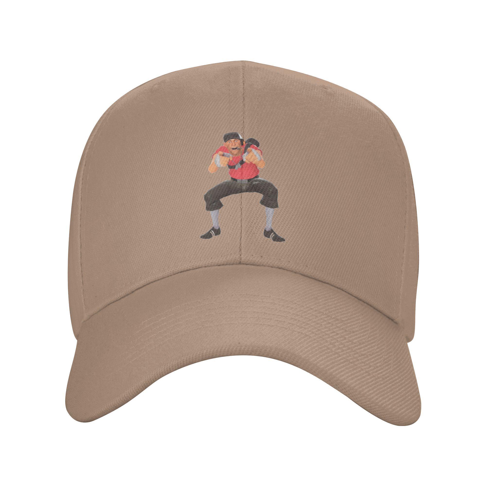 

Unisex Baseball Hats tf2 scout laugh Team Fortress 2 Outdoor Streetwear Summer Sports Baseball Caps Hip Hop Cap Casquette Hats One Size