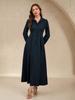 Elegant Long Sleeve Autumn/Winter Maxi Dress with Big Swing Skirt