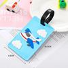 Cute Cartoon Cars PVC Silicone Luggage Tags Travel Luggage Name Tag Suitcase Bag Boarding Pass Travel Accessories
