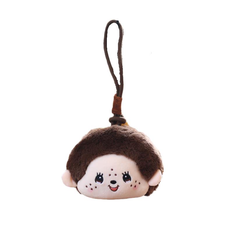 

Toy Keychain Plush Stuffed Doll Wallet Keychain Pp Cotton Filling коричневый