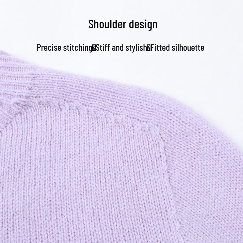 SNOWFLYING Women's 100% Lambswool Crew Neck Sweater