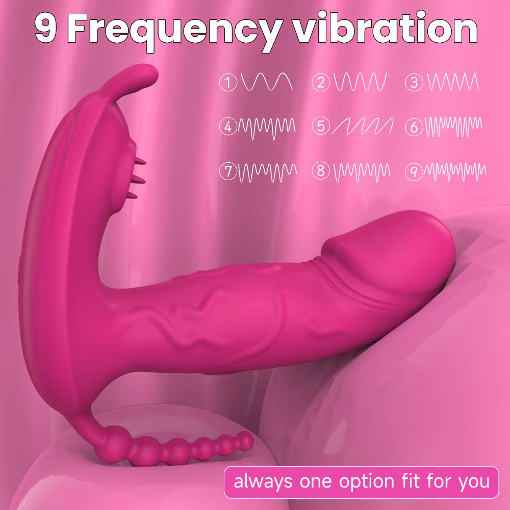 Wearable Sex Toy Vibrator Dildo 3 In 1 Panties Masturbator G Spot Clitoris Stimulator Massager for Women Couples Adults 18