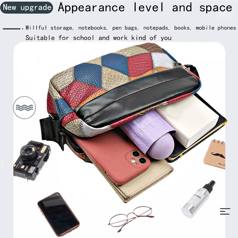 Colorblock Shoulder Bag - Trendy Patchwork Crossbody Purse (Mini Phe Bag for Women)