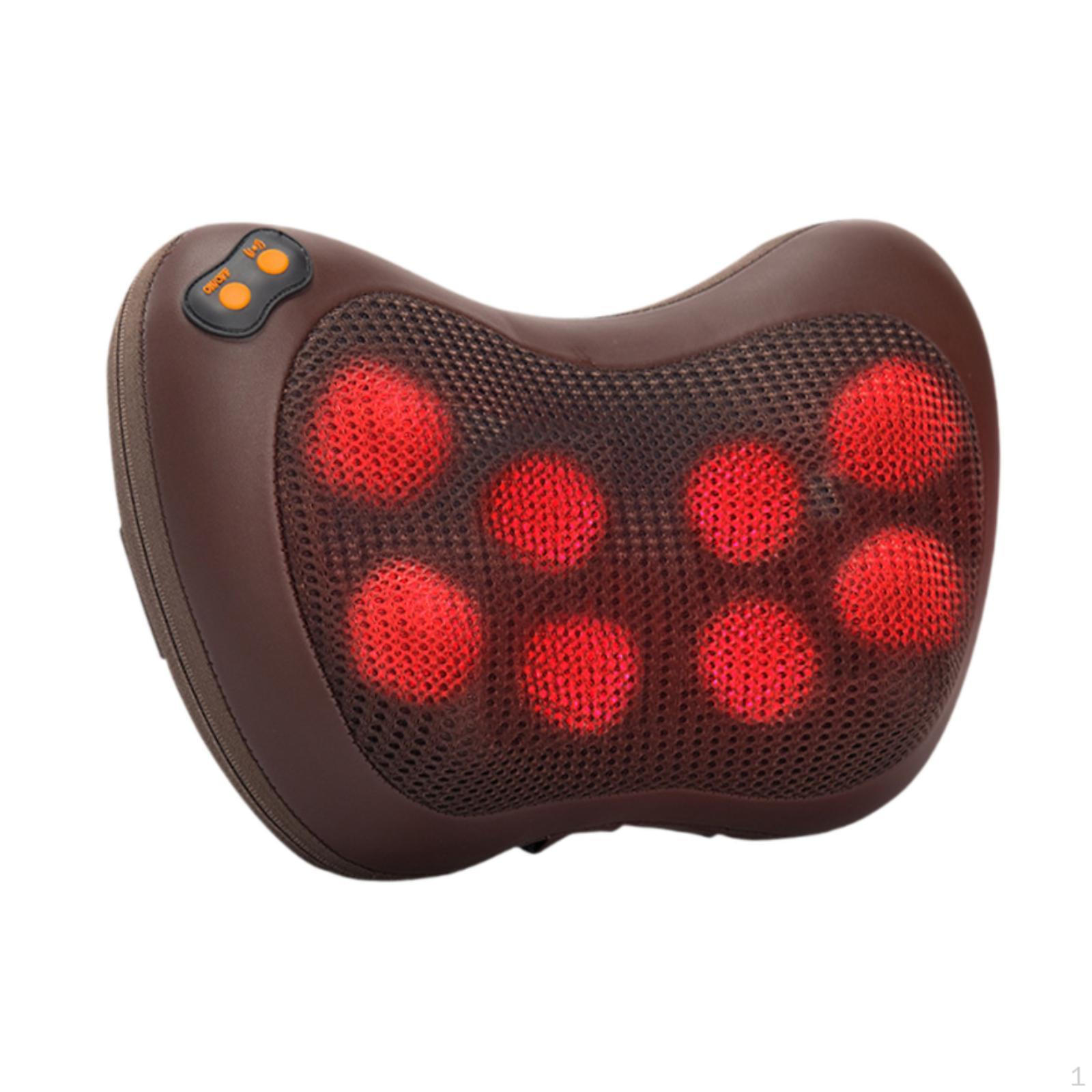 

Масажер для шиї шийного відділу з розслабленням тепла Масажна подушка Memory Foam для 8 head коричневий