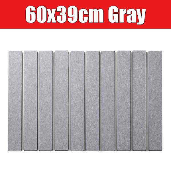 Non-Slip Stone Dish Drying Mat Foldable Water Absorbing Diatomaceous Drying Pad Quick Dry Kitchen Draining Mat Bathroom Mats