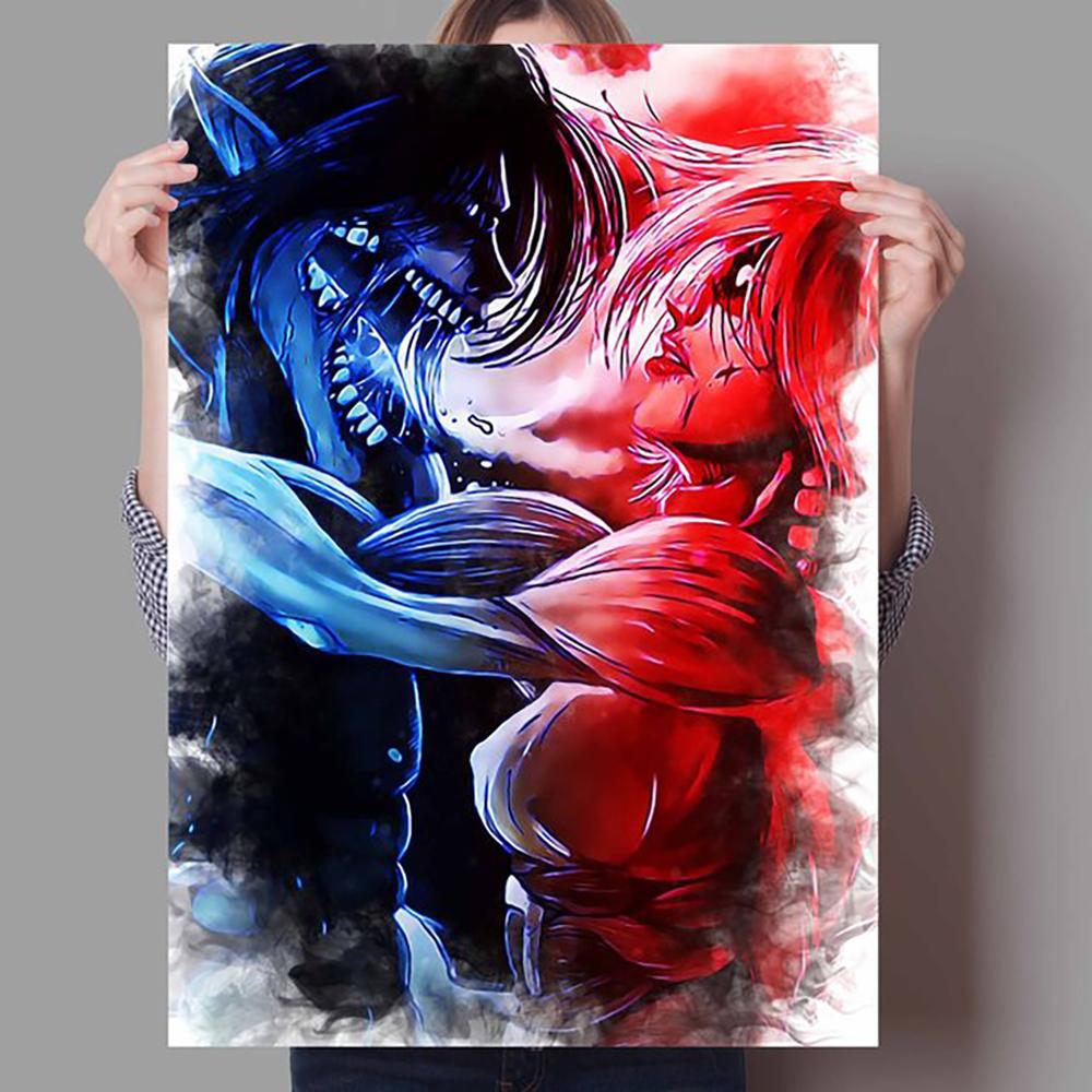 Decoration Mural Japanese Anime Color Poster Canvas Painting and Kids Room Wall Art Prints for Modern Home Decor No Frame