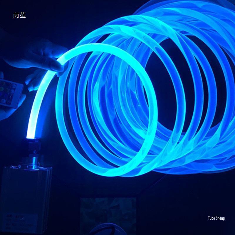 Bright Optical Fiber Car Ambient Light Strip, MMA Transparent Soft Plastic