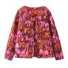 Womens Oversized Reversible Cotton Puffer Coat With Bow Detail Loose Fit Korean Style Winter Jacket
