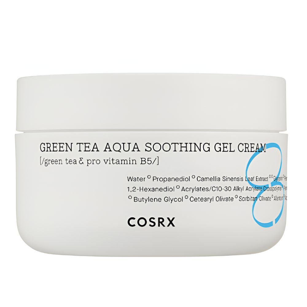 COSRX Hydrium Green Tea Aqua Soothing Gel Cream Lightweight Hydrating Face Moisturizer 50ml