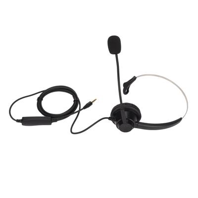 H360‑3.5MV Căști de birou de 3,5 mm Căști monoaurale pentru call center acceptă controlul volumului difuzorului și dezactivarea microfonului