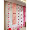 Butterfly Wedding Decoration Set: Pull-Flower Banners & Double Happiness Curtains for Bedroom & Living Room