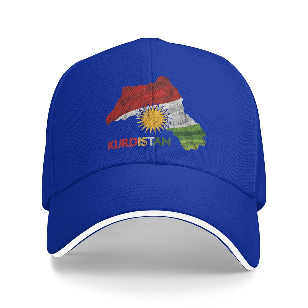 Unisex's Women's Flag Map of Kurdistan Outdoor Hat Spring  Sun Cap New Baseball Cap Fashion Sunscreen Hats