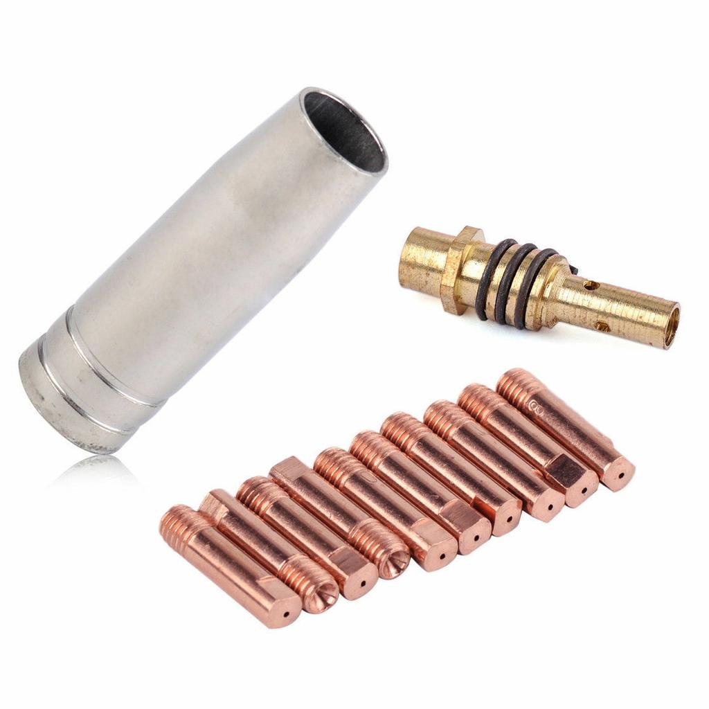 15AK Schweißzubehör MIG/MAG Schweißen Kontaktdüsen 0.8x25mm Top-Verkauf