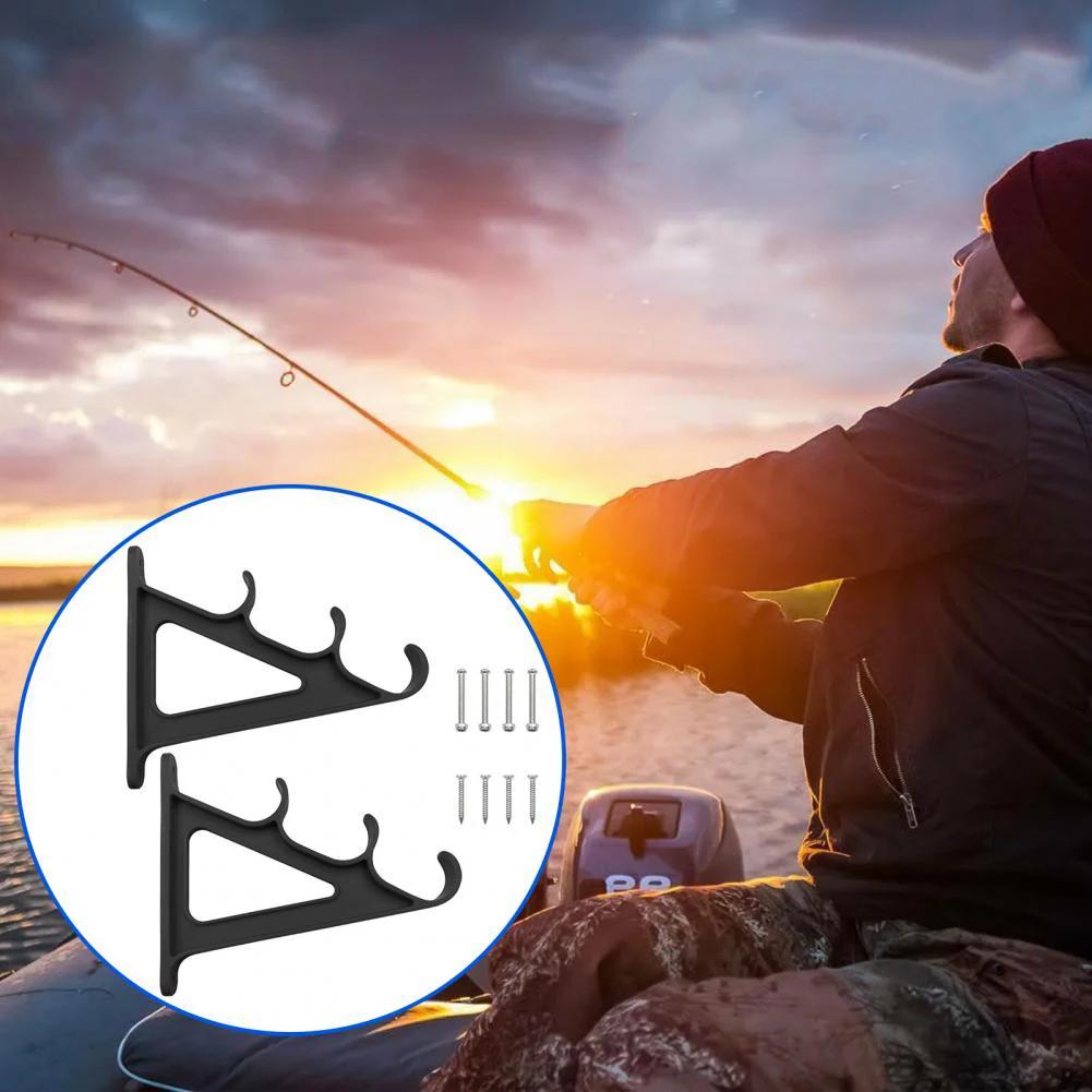 Wall Mounted Fishing Rod Holder Storage Rack Fishing Rod Rack Holder With Tie Suspenders Fishing Pesca Storage Tools