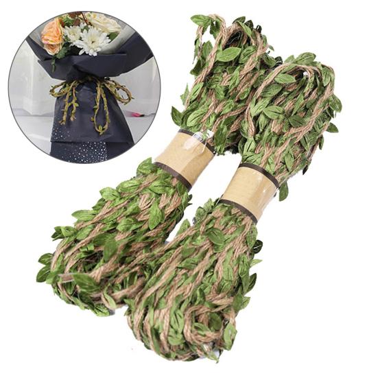 10 m list přírodní hesenská juta provázek lano pytlovina stuha DIY řemeslná párty dekorace