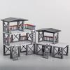 Figure Militari Arma Filo Spinato Sacchi di Sabbia Accessori Base MOC Scena Militare Blocchi da Costruzione Mattoncini Blocchi Giocattoli per Bambini Set di Gioco