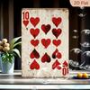 Vintage Metal Heart Poker Wall Decor Sign for Man Cave Home Bar Cafe