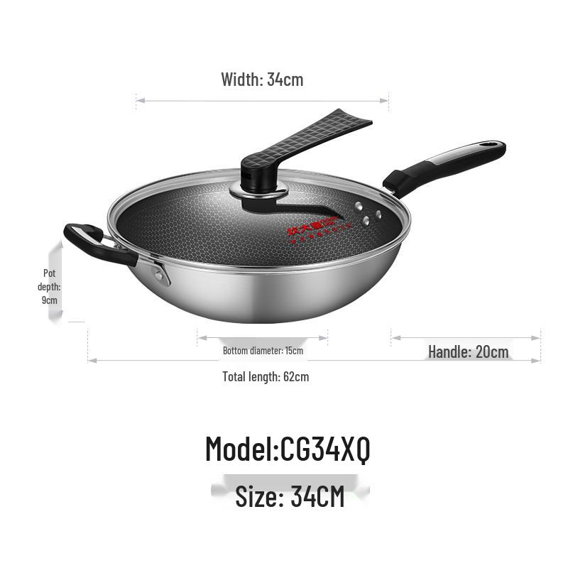 Cooker King 304 Stainless Steel Wok