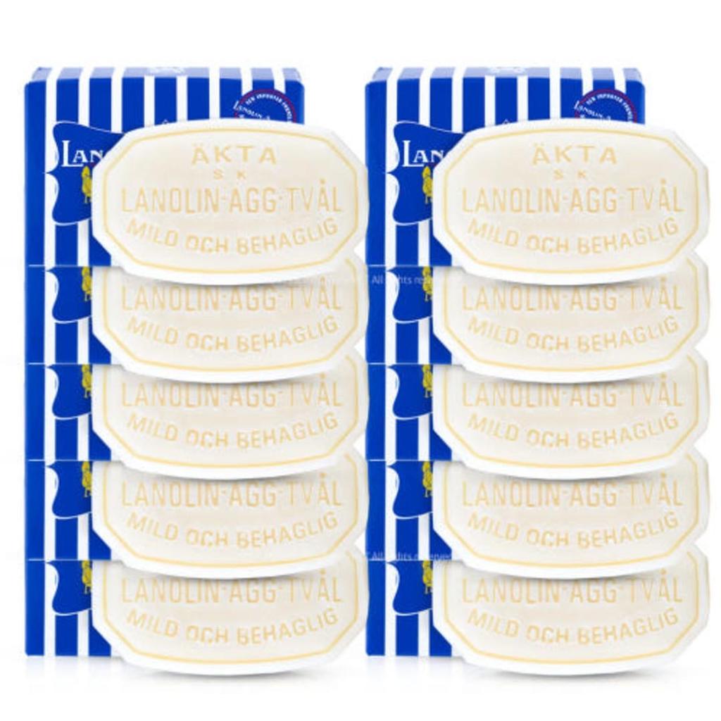 Victoria Swedish Egg Pack Original Oily 15g X 10 Travel Soap