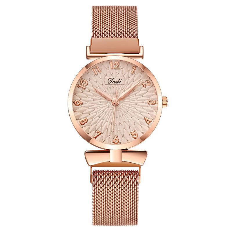 Sunflower Bow Women's Digital Quartz Watch with Magnetic Band