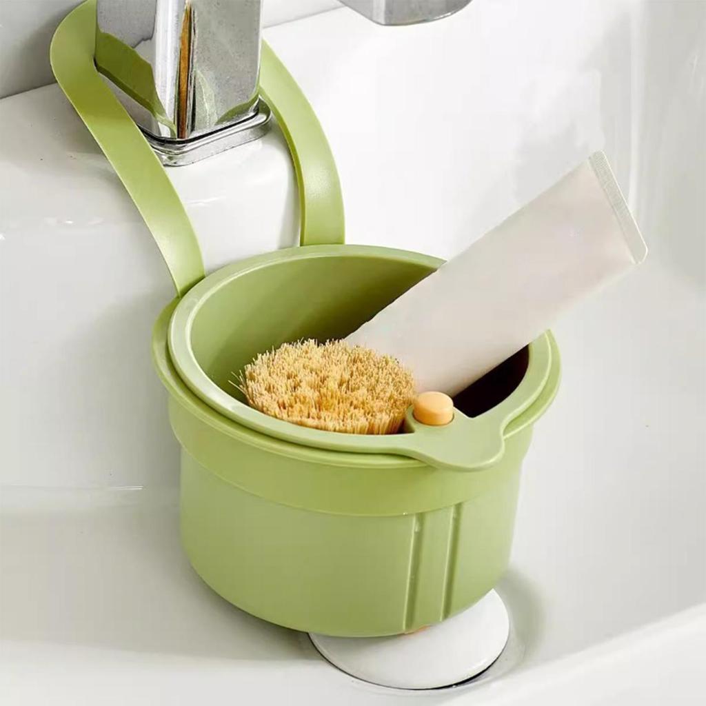 Wall-mounted Sink Draining Basket Household Detachable Kitchen Food Residue Filter Daily Fruit Cleaning Water Drain Fliter