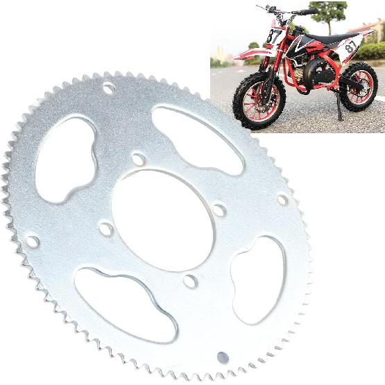 Keenso 25H 80T Rear Sprocket, High Strength Steel 54mm Rear Sprocket for 47cc 49cc Dirt ATV Quad Minimoto Motorcycle