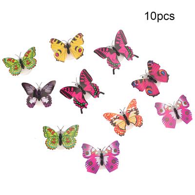 10 Stück Leuchtende Schmetterling Leuchtende Wandaufkleber DIY Aufkleber Leuchten im Dunkeln für Kinderzimmer