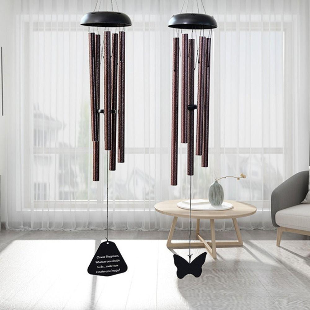 Japanese Style Wind Chimes Metal Blessing Bell Garden Decor Aluminum Tube Wind Bell  Yard