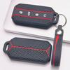 Silicone Car Key Fob Cover for Chery Jaecoo 5 J5 J7 Tiggo 9 Arrizo 8 OMODA 5 Jetour with Keychain Honeycomb Texture Racing Stripe Remote Key Protector
