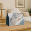 1pc Ocean-Themed Nautical Storage Organizer with Starfish And Sea Print - Durable Multi-Purpose Tissue Holder for Napkins, Tissues - Suitable for Kitc