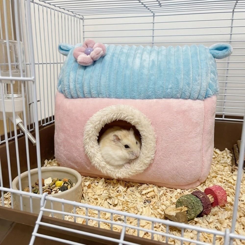Thickened Warm Plush Hamster Bed Soft Hamster Sleep House Hamster Sleeping Bag  Winter
