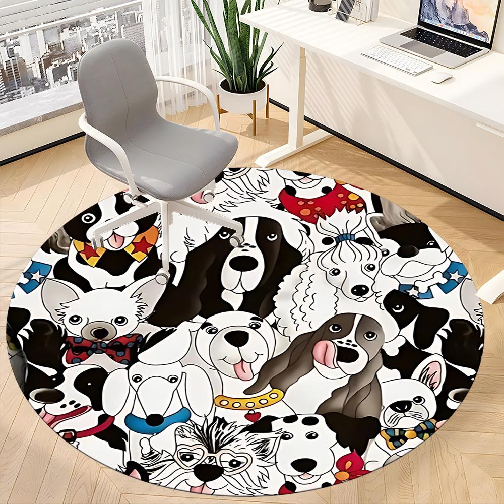 1pc Dogs, Pet Chair Carpet for Office Non Slip, Lightweight, Machine Washable Rug for Office Holiday Decor