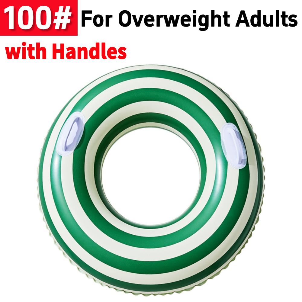 Thickened Swim Ring Float with Handle Swimming Circle Swimming Ring for Kids Adults for Swimming Pool Party Decorations