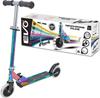 Two-wheeled Folding Adjustable Scooter EVO Light Up Neochrome with Luminous Wheels