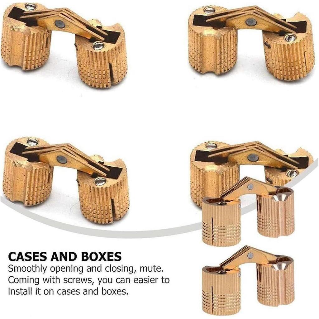 Thickened Heavy Folding Hinge 2pcs Heavy Duty Copper Hinge Cylindrical Spring