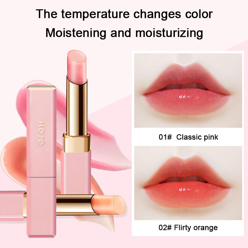 Profesionální hydratační krém na rty se změnou teploty Výživný balzám na rty Vodotěsný make-up na rty