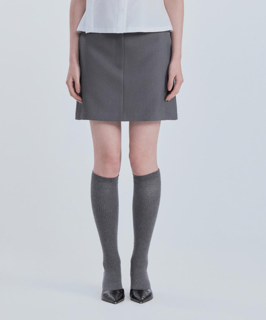 Mausolleum Mila Waist A-Line Skirt - Gray