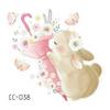 Adesivi Tatuaggio Cartoni Animati Animali Adorabili: Design di Gattini, Cuccioli e Coniglietti Carini