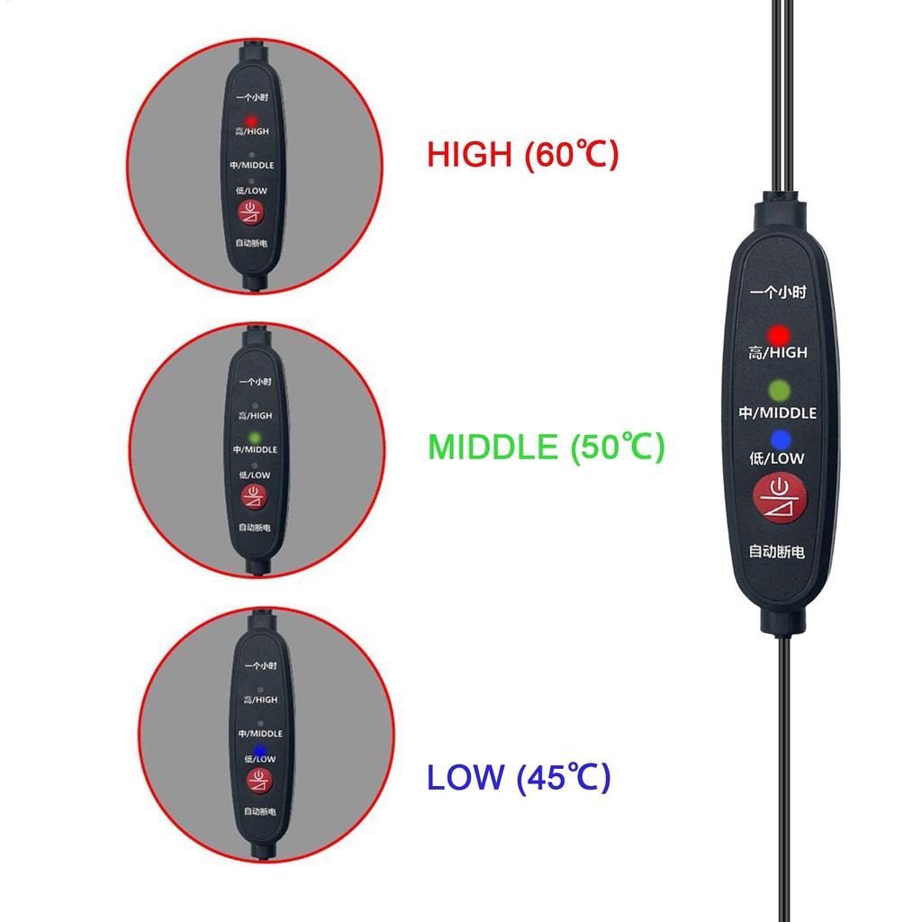 Heated Grips For Motorcycle 3-Temp Anti-Slip Wrap Adjustable Portable Grip Heater For Outdoor Riding During Commuting Touring