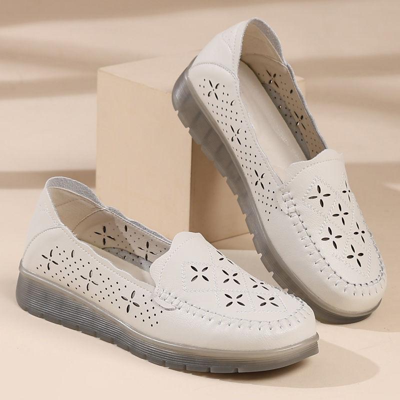 

2025 обувь внешняя торговля активный туризм Сиинь 2025 независимая станция полые туфли для мамы 40 бежевый